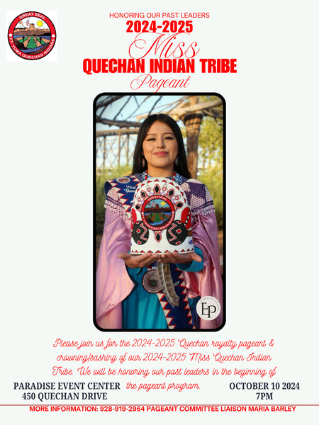 2024 2025 Miss Quechan Pageant Fort Yuma Quechan Indian Tribe